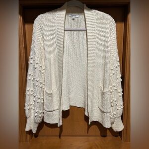 Madewell Cream Textured Cardigan